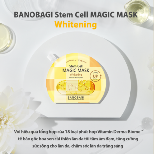 Mặt Nạ Ngủ Cấp Ẩm Dưỡng Da Banobagi Stem Cell Magic Mask 