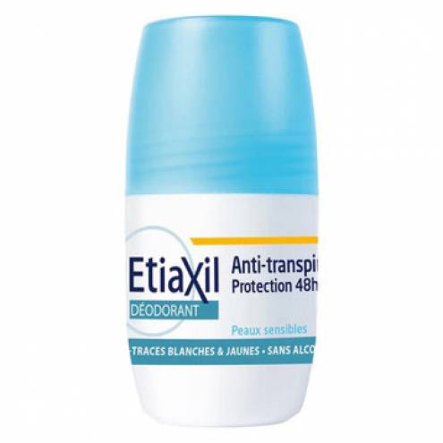 Lăn Khử Mùi Hàng Ngày Etiaxil Deodorant Anti-Transpirant 48h Roll-On Peaux Sensibles