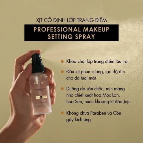 Xịt Khóa Cố Định Lớp Trang Điểm Browit By Nong Chat Professinal Makeup 