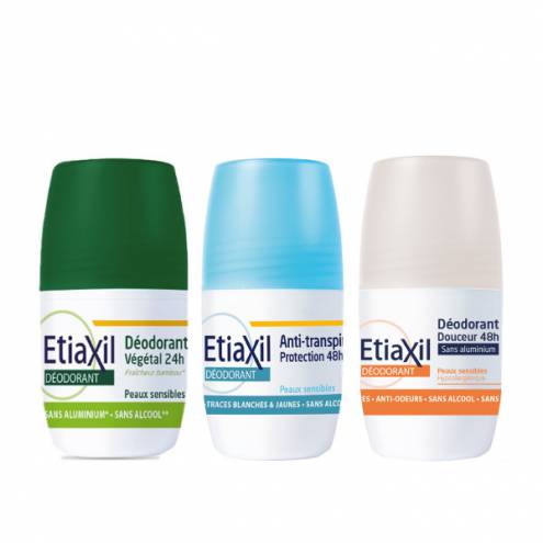 Lăn Khử Mùi Hàng Ngày Etiaxil Deodorant Anti-Transpirant 48h Roll-On Peaux Sensibles