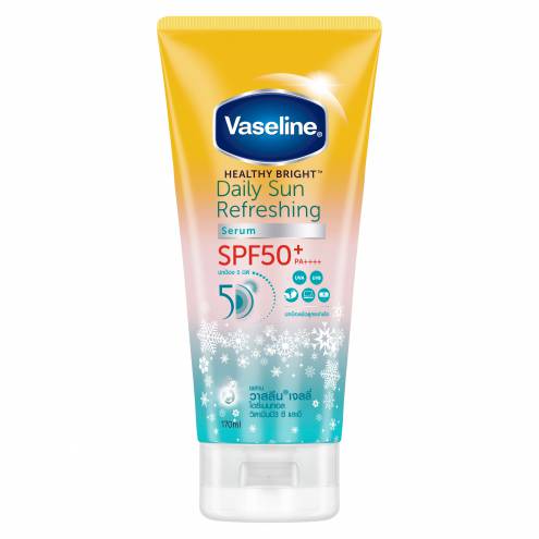 Dưỡng Thể Chống Nắng Mát Lạnh Vaseline SPF50+ Daily Sun Refreshing Serum Sunscreen 