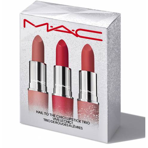 Set Son MAC 3 Cây Hail To The Chic Lipstick Trio Retro ( Fullsize Mới Nhất )