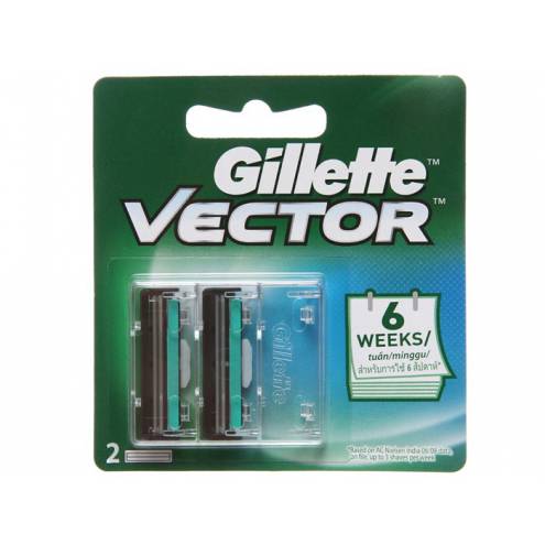Vỉ 2 cái lưỡi dao Gillette Vector 2 lưỡi