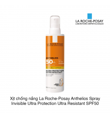Xịt Chống Nắng La Roche Posay Anthelios Spray Invisble SPF50+ 