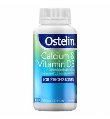 Viên uống bổ sung canxi Ostelin Calcium & Vitamin D3 của Úc, 130 viên