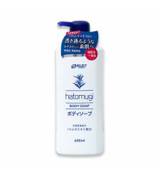 Sữa Tắm Dưỡng Ẩm Sáng Da Ý Dĩ Hatomugi Body Soap S Select 600ml 