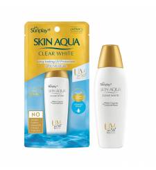 Sữa Chống Nắng Sunplay Skin Aqua Clear White SPF50+ PA++++ 50g Tặng kèm kem rửa mặt mini