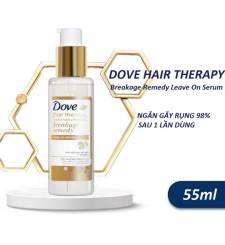Serum Dove Hair Therapy 55ml Giúp Phục Hồi Sâu & Ngăn Gãy Rụng 98% Dove Hair Therapy Breakage Remedy Leave On Serum 55ml