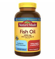 Viên dầu cá Nature Made Fish Oil 1200mg 360mg 200 viên