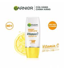 Kem Chống Nắng Sáng Da Garnier Light Complete Super UV Spot-Proof Sunscreen - Natural Finish SPF 50+/ PA++++ 30ml