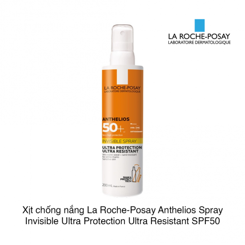 Xịt Chống Nắng La Roche Posay Anthelios Spray Invisble SPF50+ 