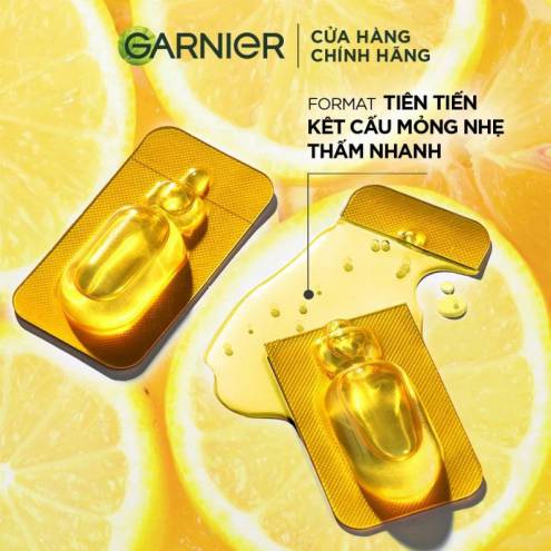 Serum Garnier Tinh Chất Cô Đặc Dưỡng Sáng Da Mờ Thâm Garnier New Bright Complete Vitamin C Ampoule Serum 12 x 1.5ml