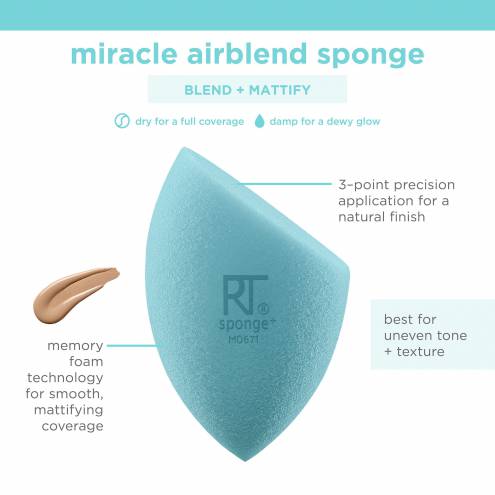 Mút Trang Điểm Real Techniques Miracle Airblend Sponge