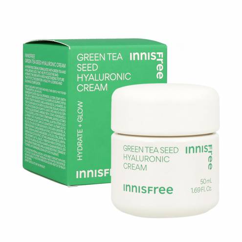 (Mẫu mới) Kem Dưỡng Trà Xanh Phục Hồi Da Innisfree Green Tea Seed Hyaluronic Cream 50ml 