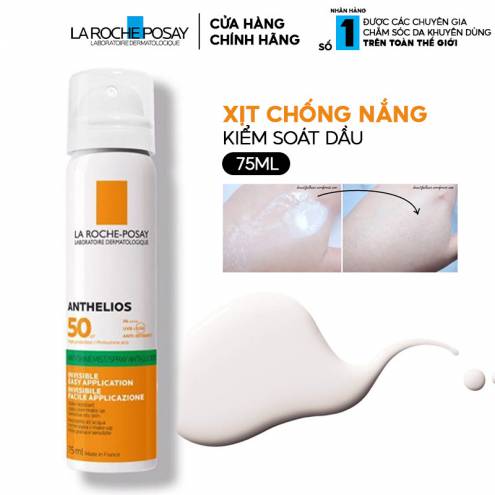 Xịt Chống Nắng La Roche-Posay Anthelios Mist SPF50 75ml