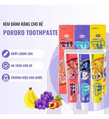 Kem đánh răng Pororo cho bé từ 3 tuối