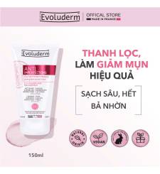 Sữa Rửa Mặt & Mặt Nạ Bưởi Hồng Ngăn Ngừa Mụn Evoluderm Anti-Imperfections 2-in-1 Cleanser/Mask Pink Grapefrui 150ml