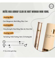 Nước hoa Armaf Club de Nuit Woman 10ml (dạng lăn)