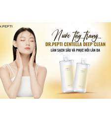 Nước tẩy trang Dr.PEPTI Centella Deep Clean - Làm sạch sâu và phục hồi làn da