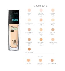 Kem Nền Mịn Nhẹ Kiềm Dầu Chống Nắng Fit Me Maybelline New York Matte SPF 22 30ml 