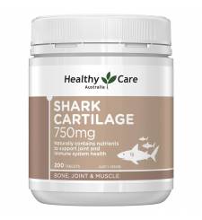 (Mẫu mới nhất) Sụn Vi Cá Mập HEALTHY CARE SHARK CARTILAGE 750MG 200 Viên (Úc)