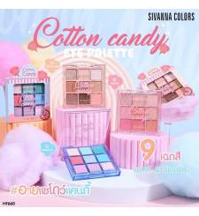 Bảng Phấn Mắt 9 ô Có Nhũ Lì Sivanna Colors Cotton Candy Eye Palette 9 Shades HF660