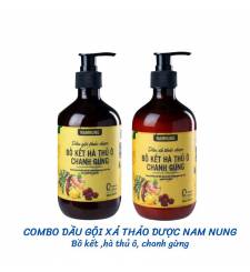 Bộ đôi dầu gội xả Nam Nung ngăn ngừa gàu, rụng, giúp tóc chắc khỏe, suôn mượt 500ml