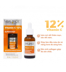 Tinh Chất Sáng Da, Mờ Thâm Mụn, Giảm Thâm Nám Balance Active Formula 12% Vitamin C Supershot 30ml