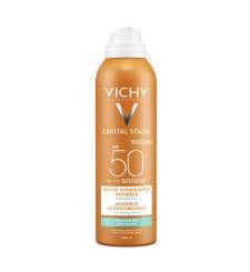 Kem Chống Nắng Vichy Dạng Xịt Cho Toàn Thân 200ml Ideal Soleil Invisible Hydrating Mist SPF 50 PA+++ UVB + UVA