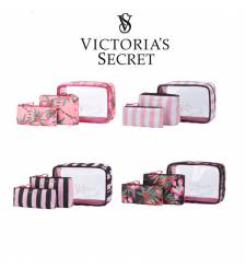 Set 3 Túi Đựng Mỹ Phẩm Victoria’s Secret