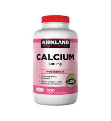 Viên bổ Sung Canxi Kirkland Signature calcium 600mg + D3 500 viên