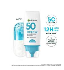 Kem Chống Nắng Garnier Super UV Anti - Acne Serum Sunscreen SPF 50+PA++++ 30ml