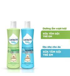 Sữa tắm gội em bé LACTACYD extra milky và gentle care vòi 500ML (Có thể dùng trị rôm sảy cho trẻ sơ sinh)