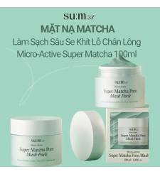 Mặt Nạ Matcha Làm Dịu Da Sạch Sâu Su:m37 Micro-Active Super Matcha Pore Mask Pack 10ml