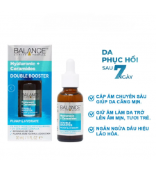 Tinh Chất Dưỡng Cấp Ẩm Chuyên Sâu Và Phục Hồi Da Balance Active Formula Hyaluronic + Ceramides Double Booster 30ml