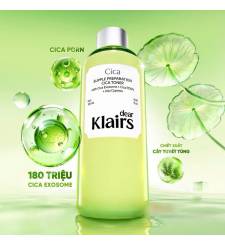 Nước Hoa Hồng Klairs Supple Preparation Cica Toner 180ml