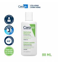 [88ml] Sữa Rửa Mặt Dành Cho Da Khô Cerave Hydrating Facial Cleanser For Normal To Dry Skin 