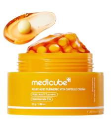 Kem dưỡng viên nang cấp ẩm, dưỡng sáng Medicube Kojic Acid Turmeric Vita Capsule Cream 53gr