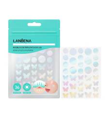 Miếng Dán Mụn Lanbena Invisible Acne Pimple Patch Hỗ Trợ Giảm Mụn, Làm Dịu Da - hình bướm