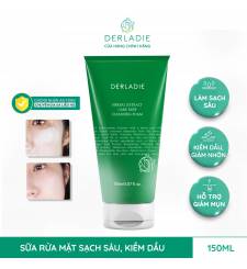 Sữa Rửa Mặt Tràm Trà Sạch Sâu, Kiềm Dầu Derladie Herbal Extract Care Deep Cleansing Foam 150ml