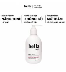 Kem Body trắng da nâng tone Hella Beauty 200g