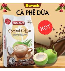 Rockcafe VỊ DỪA Túi 30 gói x 20 g - Cà Phê Sữa Dừa Rockcafe