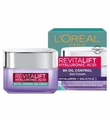 Kem Dưỡng Cấp Ẩm Kiềm Dầu Và Giảm Bóng Nhờn Loreal Revitalift HA 8h Oil Control Gel-Cream