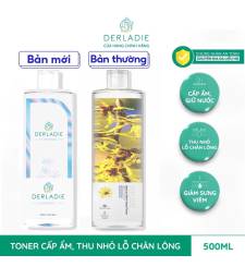 Nước Hoa Hồng Làm Sạch, Dưỡng Ẩm, Dịu Nhẹ Chiết Xuất Cây Phỉ Derladie Natural Witch Hazel Toner 500ml
