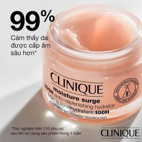 Kem Dưỡng Ẩm 100 Giờ Clinique Moisture Surge 100H Auto-Replenishing Hydrator