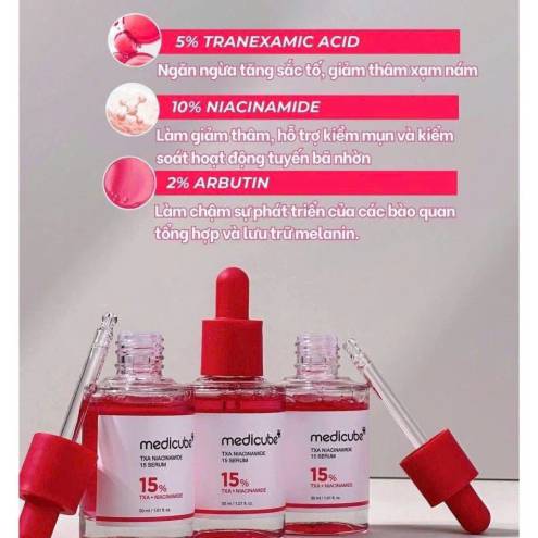 Tinh Chất Hỗ Trợ Dưỡng Sáng, Mờ Thâm Medicube TXA Niacinamide 15% Serum - 30ml