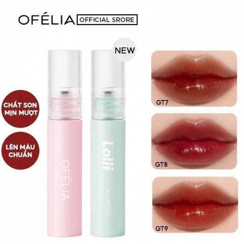 Son Tint Bóng, Lâu Trôi Cho Đôi Môi Căng Mọng Ofélia Lolli Glow Tint 