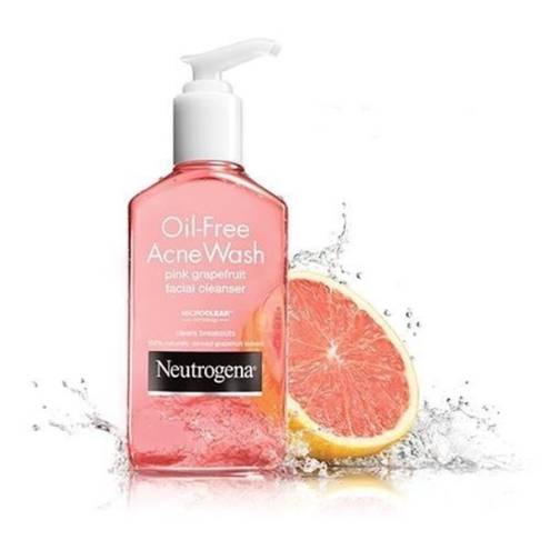 SỬA RỬA MẶT NEUTROGENA OIL-FREE ACNE WASH PINK GRAPEFRUIT FACIAL CLEANSER
