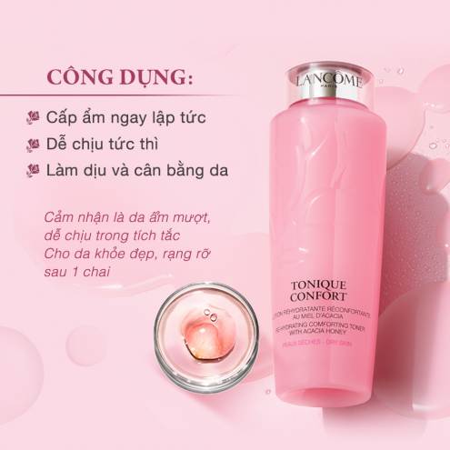 Nước Hoa Hồng Lancome Tonique Confort Toner  125ml