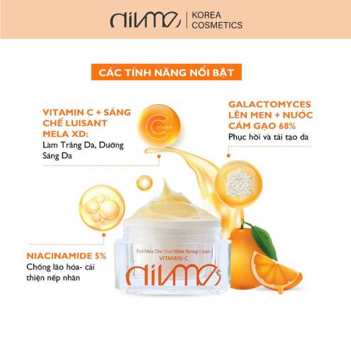 Divme Kem dưỡng End Mela One-Shot White Vitamin C 50ml